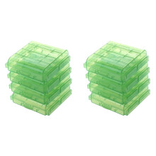Custodia Rigida per Contenitori per Batterie AA / AAA - 8 Pezzi Verde