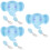 3Pcs Baby Training Bowl Kit Sky-Blue with Fork Spoon Elephant Design 8