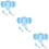3Pcs Baby Training Bowl Kit Sky-Blue with Fork Spoon Elephant Design 10