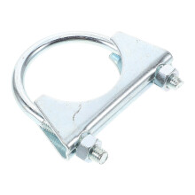 4Pièces Colliers U-Bolt En Acier Carboné Argentés Pour Tuyaux Durables