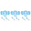 3Pcs Baby Training Bowl Kit Sky-Blue with Fork Spoon Elephant Design 5