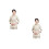 2Ensembles Costumes Spa Beige Style Chinois Soigné Et 6