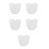 5Pièces Factice Chiffon Demi Rond Multifonction 8