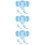 3Pcs Baby Training Bowl Kit Sky-Blue with Fork Spoon Elephant Design 9