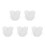 5Pièces Factice Chiffon Demi Rond Multifonction 10