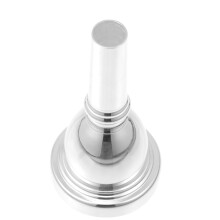 2Pièces Embouchure Tuba Argentée Brillante Accessoire Pour Joueurs