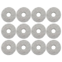 12PCS Replacement Parts Mop Pad for Deebot X2 / X2 Pro / DEX86 Robot Vacuum Cleaner Washable Mop Cloth