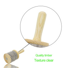 8Pièces Cabasa Bois 2,5'' Beige Instrument