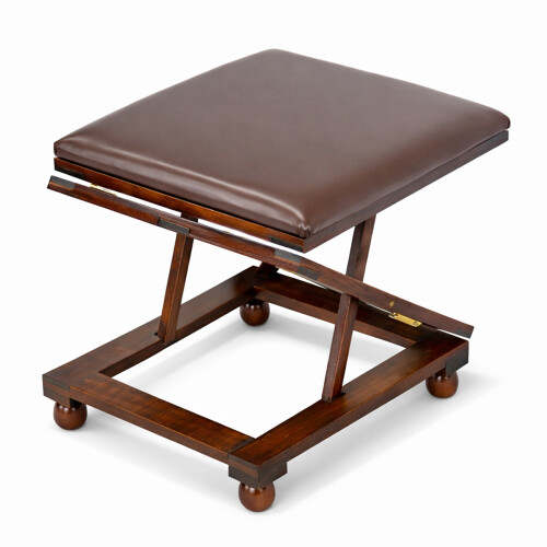 Oypla Oypla Folding Leather Cushion Padded Footstool Foot Leg Rest 2