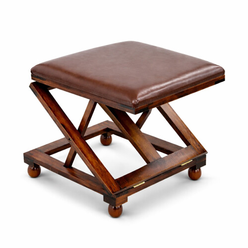 Oypla Oypla Folding Leather Cushion Padded Footstool Foot Leg Rest 1