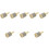 8Pièces Cabasa Bois 2,5'' Beige Instrument 8