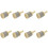 8Pièces Cabasa Bois 2,5'' Beige Instrument 4