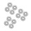 12Pièces Cache Extincteur Intégré Inox Argent Simple À 4