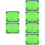 6Pièces Pupitre Lecture ABS Vert Pliable Polyvalent Usage 8