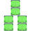 6Pièces Pupitre Lecture ABS Vert Pliable Polyvalent Usage 2