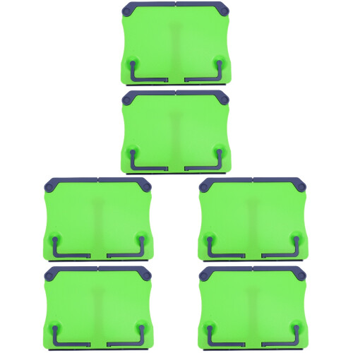 6Pièces Pupitre Lecture ABS Vert Pliable Polyvalent Usage 1