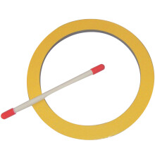 4Sets Wear-Resistant Kids Round Hand Drum Yellow with Drumstick
