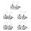 10Pièces Perforatrice Papier Circulaire Plastique Durable Transparent 8