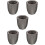 5Pièces Moules Graphite Pratiques Pour Lingots Métal Noir 10