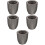 5Pièces Moules Graphite Pratiques Pour Lingots Métal Noir 9