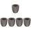 5Pièces Moules Graphite Pratiques Pour Lingots Métal Noir 7