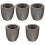 5Pièces Moules Graphite Pratiques Pour Lingots Métal Noir 5
