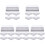 25Pièces Boîtes Transparentes Blanches Pour Boulangerie 4
