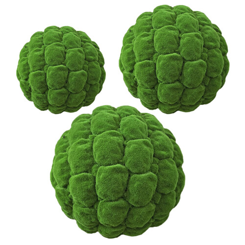 6Pièces Boules Faux Vertes Pour Décoration De 2