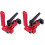 2Pièces Butée De Miter T Rouge Aluminium Résistante 3