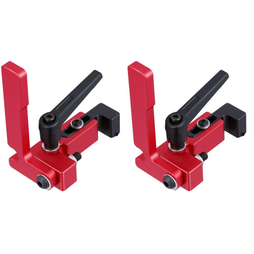 2Pièces Butée De Miter T Rouge Aluminium Résistante 2