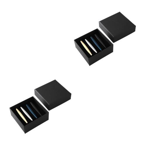 8Pièces Clip Cravate Cuivre Multifonction Couleurs Assorties 2