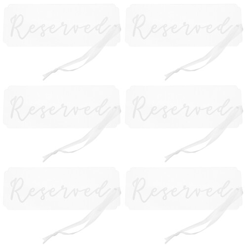 24Pièces Cartes Réservées Blanches En Pour Mariage 2