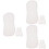 18Pièces Inserts Coton Couches Blancs - 7