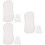 18Pièces Inserts Coton Couches Blancs - 8