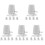25Pièces Mini Plastique Gris Jouet Mécanisme Réparation DIY 4