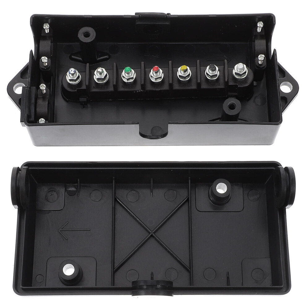 5Pcs Durable Black Plastic Trailer Cord Connection Box For Vehicles 3272744648566