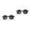 2Pièces Lunettes Pliables Ac Noir 4