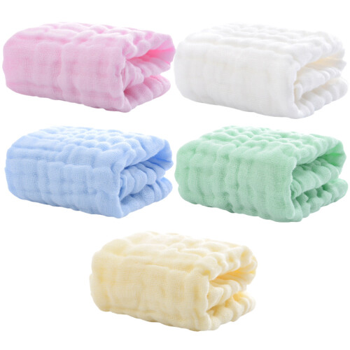 20Pièces Lingettes Coton Bébé Assortis Doux
