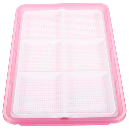 2Pièces Planter À Chat Rose Plastique Terre D'usage 2