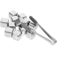 2Ensembles Accessoires Whisky Pierres En Acier 304 Argent Bar