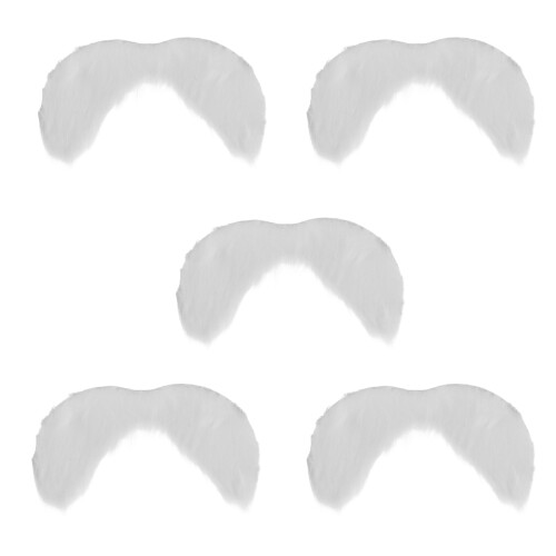 20Pièces Barbes Blanches Faux Polyester Décoration Costume Cosplay 2