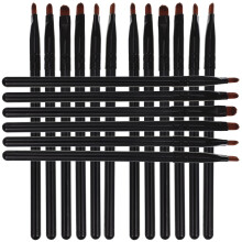 72St Zwarte Make-Up Kwasten Set Voor Salon Oogschaduw En Concealer