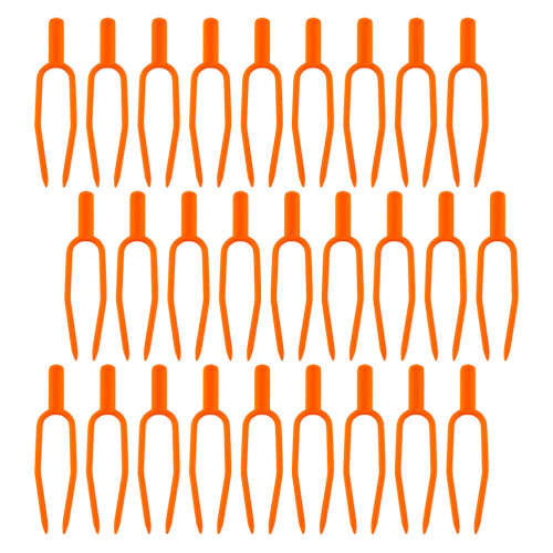 900Pièces Pinces Fixation Vignes Plastique Orange Support Réutilisable 2