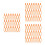 900Pièces Pinces Fixation Vignes Plastique Orange Support Réutilisable 9