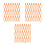900Pièces Pinces Fixation Vignes Plastique Orange Support Réutilisable 5