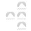 20Pièces Barbes Blanches Faux Polyester Décoration Costume Cosplay 8