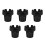 5Pièces Cendrier Compact Plastique Noir Pour Et Golf Cart 5