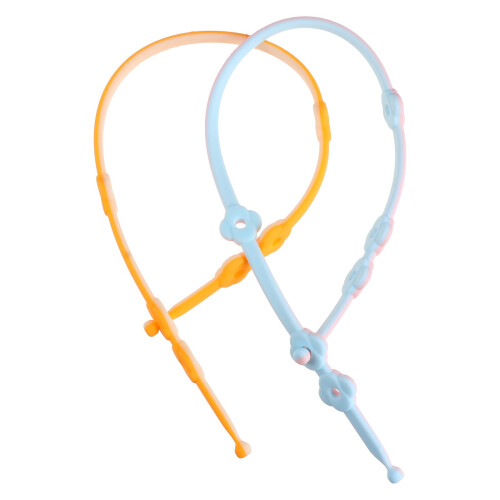 2Pièces Attache- Silicone Bébé Durable Sécurisé
