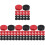 96Pièces Accessoires Jeu Backgammon Bois Colorés 3