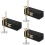 3Pièces Mini Trombone Cuivre 24K Mini Instrument Décoratif 6